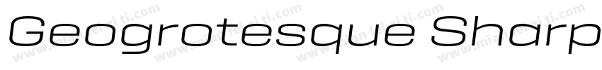 Geogrotesque Sharp Exp Bold Italic字体转换